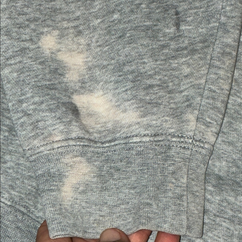 Air Jordan hoodie bleach stained Gray grey long sleeved hooded - Picture 4 of 12